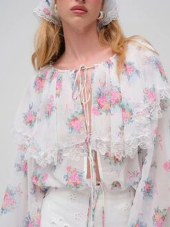 Doily Bouquet Long Sleeve Top -Sexy Underwear Shop 1126808992D0 OF F