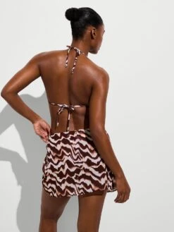 Beachwear Sheer Crinkle Mini Sarong -Sexy Underwear Shop 112680987B5X OM B