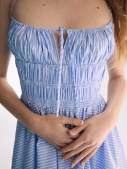 Atelier Victoria's Secret X Altuzarra Striped Poplin Long Dress -Sexy Underwear Shop 11268829A562 OF DET