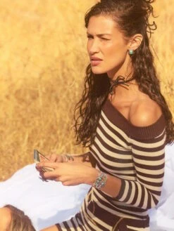 Frankies Bikinis Saloon Mini Knit Dress