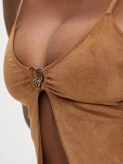 Frankies Bikinis Lucy Suede Bikini Top 9 Frankies Bikinis Lucy Suede Bikini Top -Sexy Underwear Shop 1126982912F0 OF F