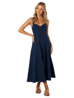 Everly Crossback Midi Dress