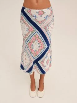 Summer Scarf Midi Skirt