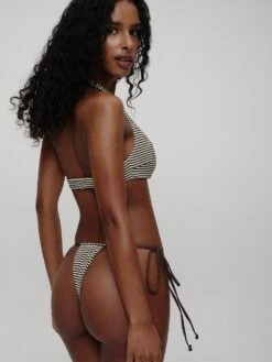 Frankies Bikinis Beau Striped Rib Bikini Top 8 Frankies Bikinis Beau Striped Rib Bikini Top -Sexy Underwear Shop 11270393A565 OM B