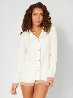 Cosabella Bella Long-Sleeve Top And Boxer Set