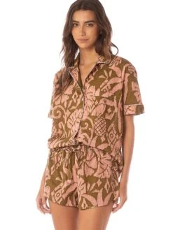 Maaji Slumbers Short-Sleeve Short Set -Sexy Underwear Shop 11270460A511 OM F