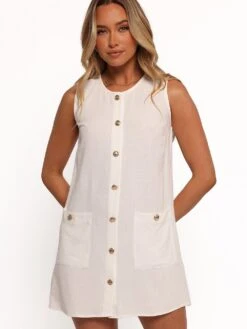 Velvette Mini Button Down Dress
