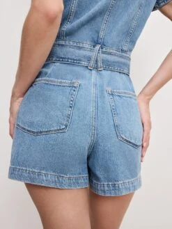 GOOD AMERICAN Fit For Success Lite Linen Denim Shorts 9 GOOD AMERICAN Fit For Success Lite Linen Denim Shorts -Sexy Underwear Shop 1127097982L0 OF DET