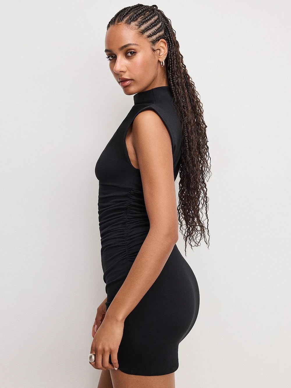 GOOD AMERICAN Super Stretch Jersey Mock Neck Mini Dress 5 GOOD AMERICAN Super Stretch Jersey Mock Neck Mini Dress - Image 3