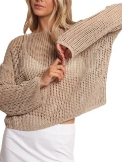 Desiree Open Weave Knit Sweater -Sexy Underwear Shop 1127443532H0 OF F