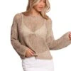 Desiree Open Weave Knit Sweater
