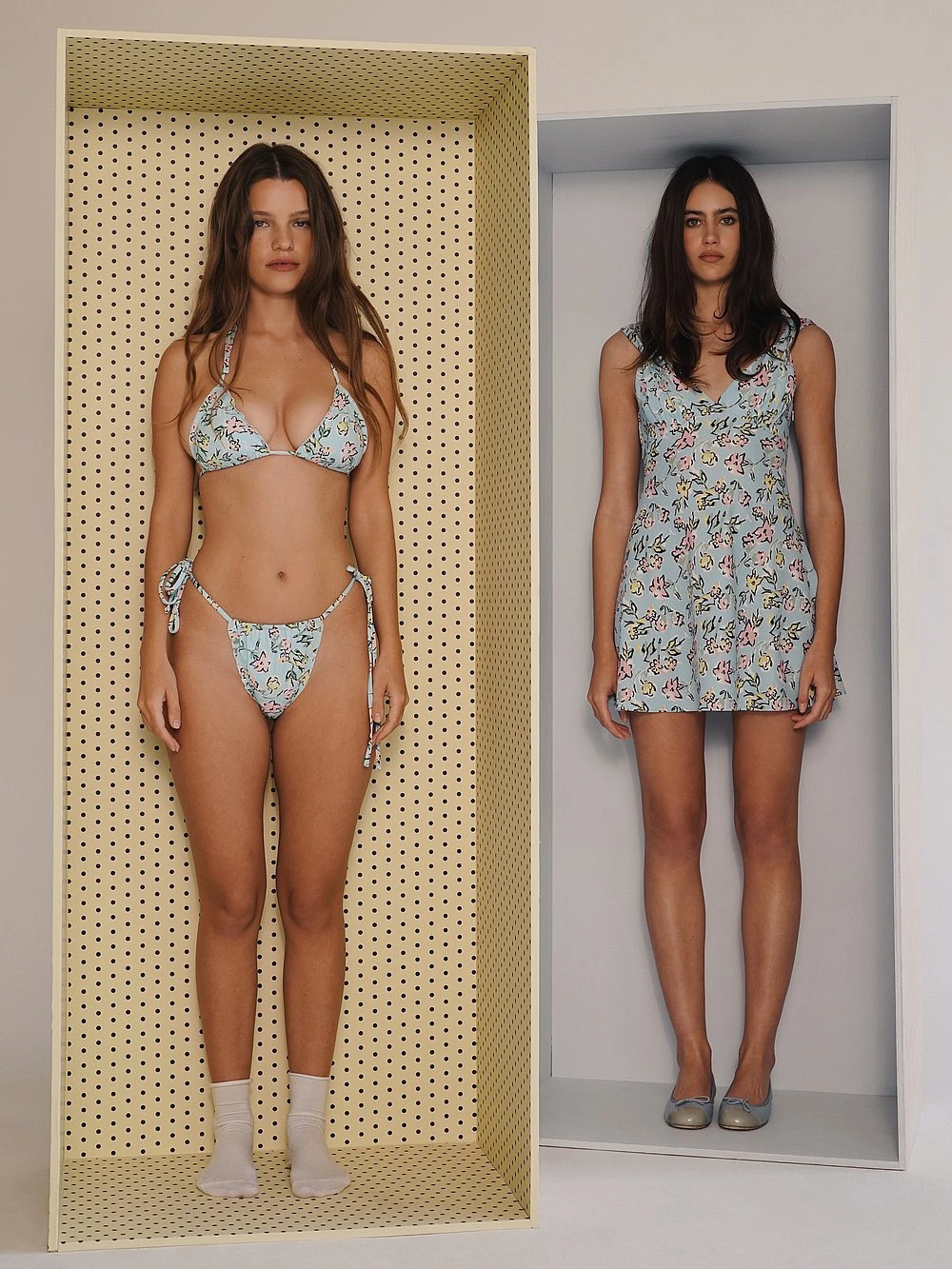 Frankies Bikinis Emilia Satin Floral Mini Dress 6 Frankies Bikinis Emilia Satin Floral Mini Dress - Image 4